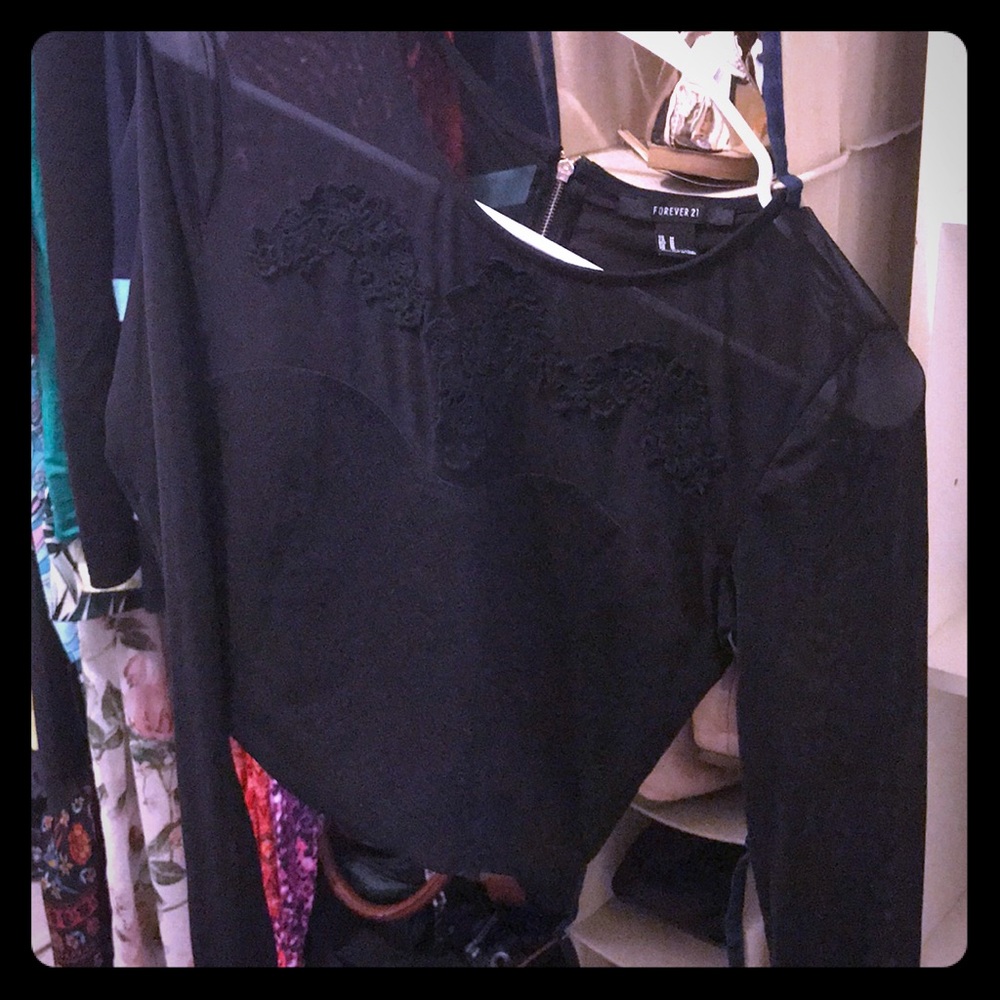 Sheer crop top FOREVER 21